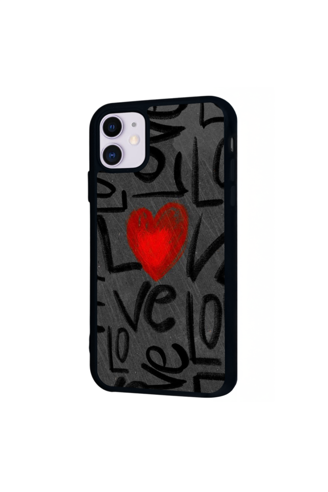 iPhone 11 Uyumlu Love Tasarımlı Glossy Premium Kılıf