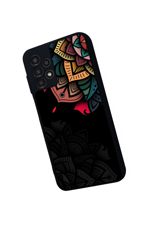 Samsung Galaxy A13 Uyumlu Mandala Tasarımlı Glossy Premium Kılıf