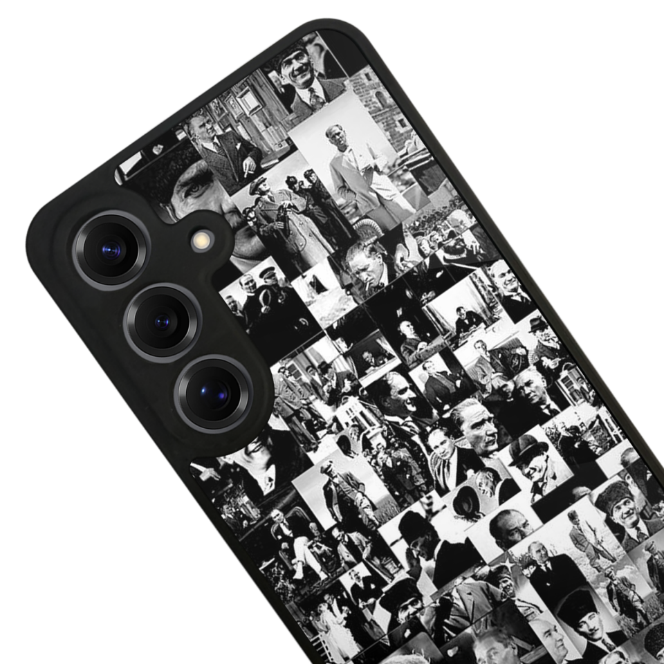 Samsung Galaxy S25 Uyumlu Mustafa Kemal Ataturk Tasarımlı Glossy Premium Kılıf