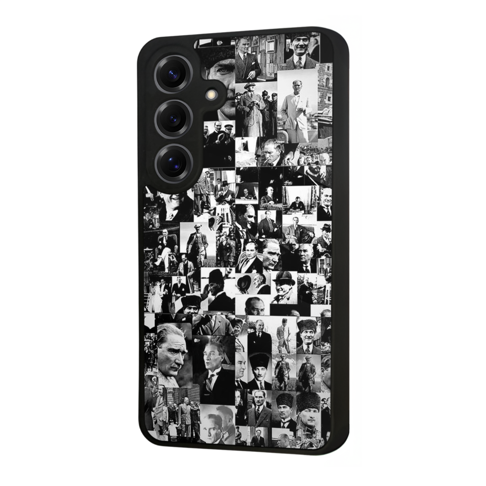 Samsung Galaxy S25 Uyumlu Mustafa Kemal Ataturk Tasarımlı Glossy Premium Kılıf