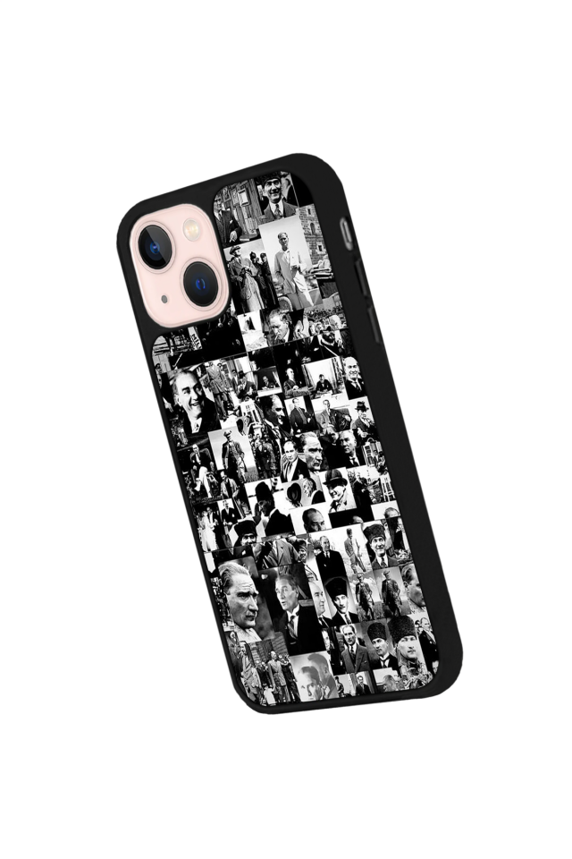 iPhone 13/14 Uyumlu Mustafa Kemal Ataturk Tasarımlı Glossy Premium Kılıf
