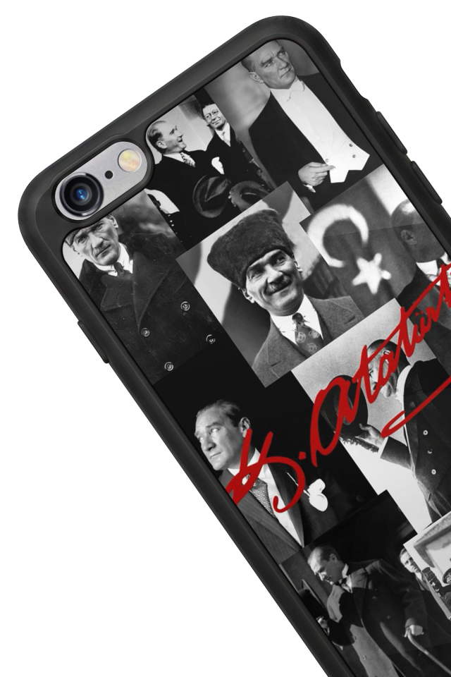 iPhone 6s Plus Uyumlu Mustafa Kemal Ataturk Tasarımlı Glossy Premium Kılıf