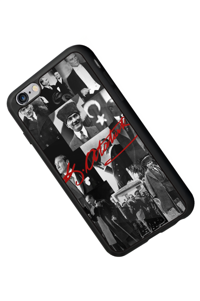 iPhone 6s Plus Uyumlu Mustafa Kemal Ataturk Tasarımlı Glossy Premium Kılıf