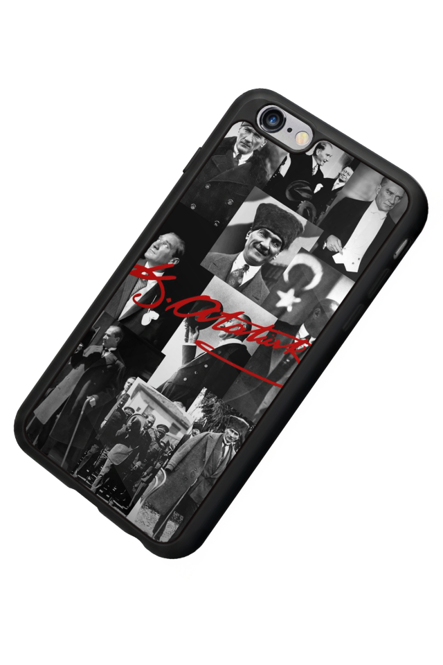 iPhone 6s Plus Uyumlu Mustafa Kemal Ataturk Tasarımlı Glossy Premium Kılıf