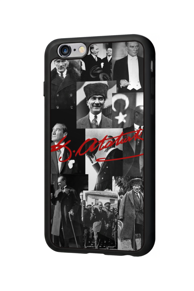 iPhone 6s Plus Uyumlu Mustafa Kemal Ataturk Tasarımlı Glossy Premium Kılıf