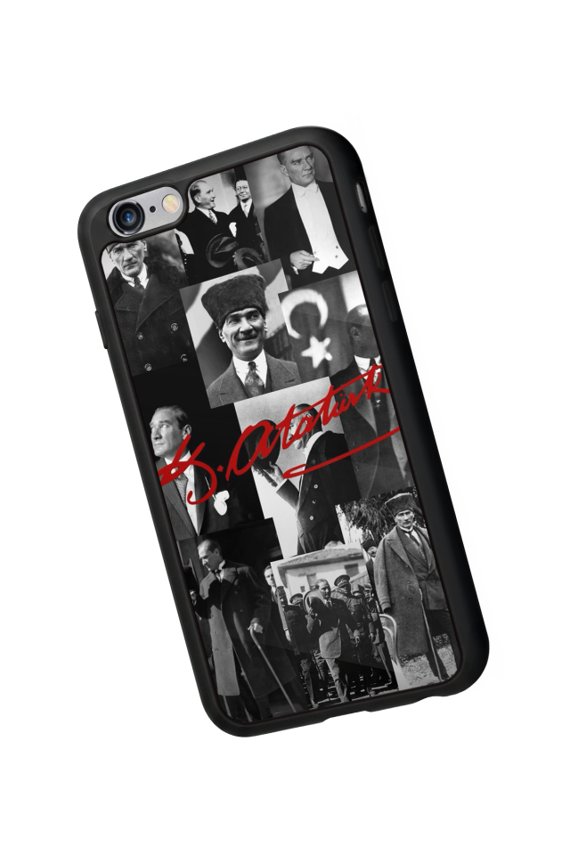iPhone 6s Plus Uyumlu Mustafa Kemal Ataturk Tasarımlı Glossy Premium Kılıf