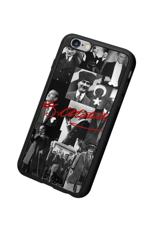 iPhone 6s Plus Uyumlu Mustafa Kemal Ataturk Tasarımlı Glossy Premium Kılıf