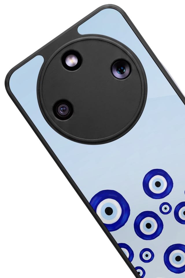 Honor Magic 8 Lite Uyumlu Nazar Tasarımlı Glossy Premium Kılıf