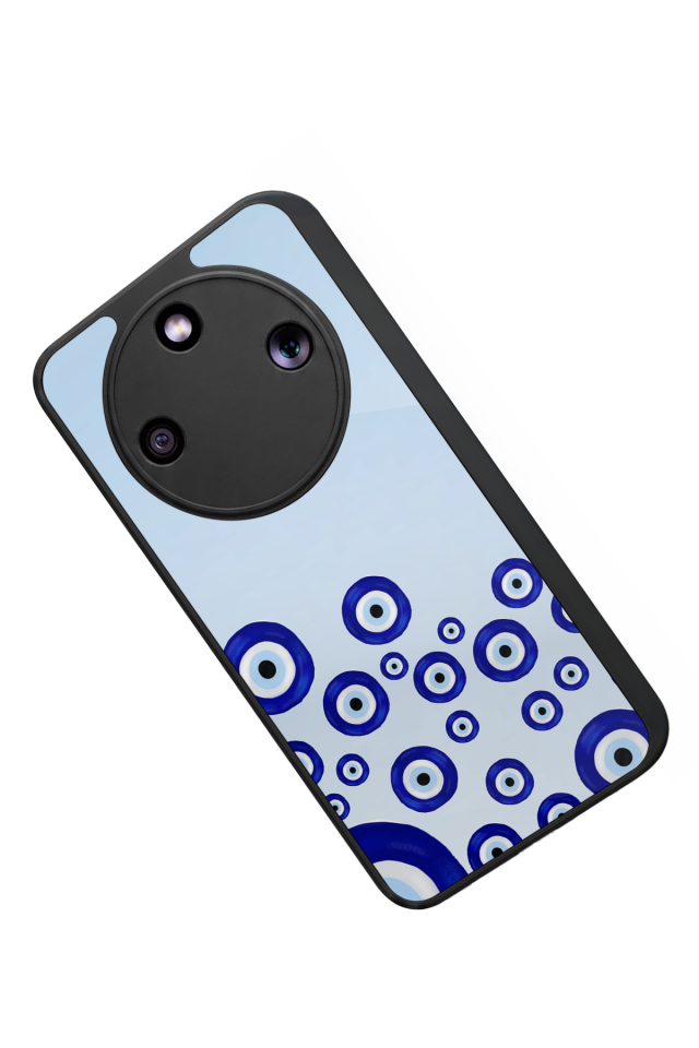 Honor Magic 8 Lite Uyumlu Nazar Tasarımlı Glossy Premium Kılıf