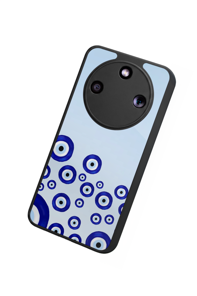 Honor Magic 8 Lite Uyumlu Nazar Tasarımlı Glossy Premium Kılıf