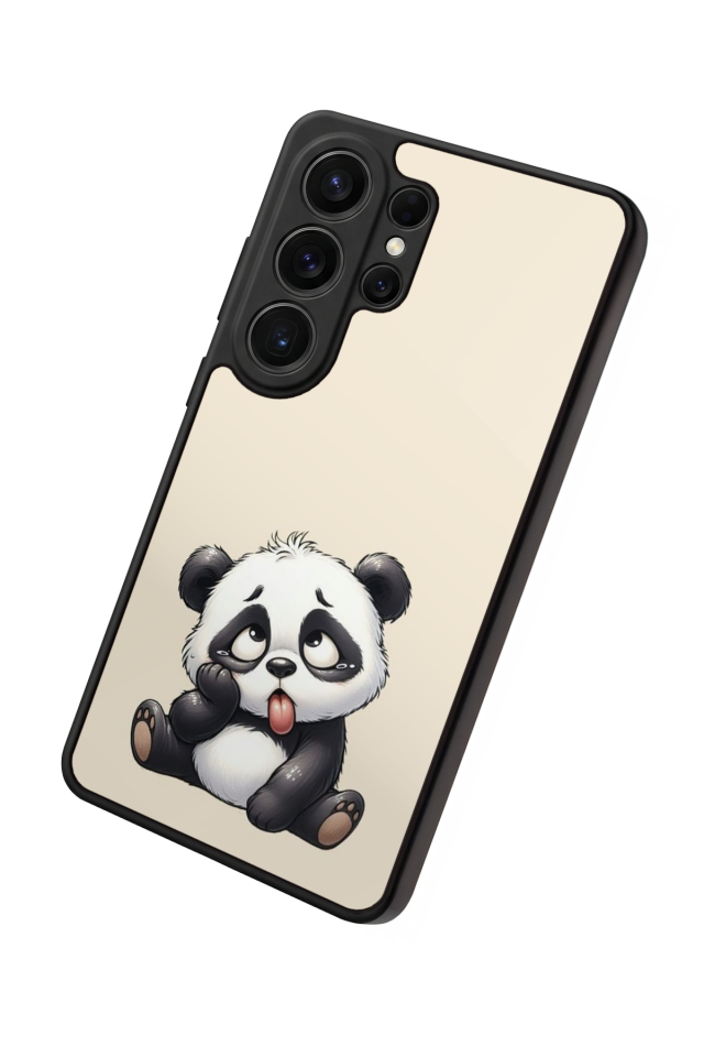 Samsung Galaxy S26 Ultra Uyumlu Panda Tasarımlı Glossy Premium Kılıf