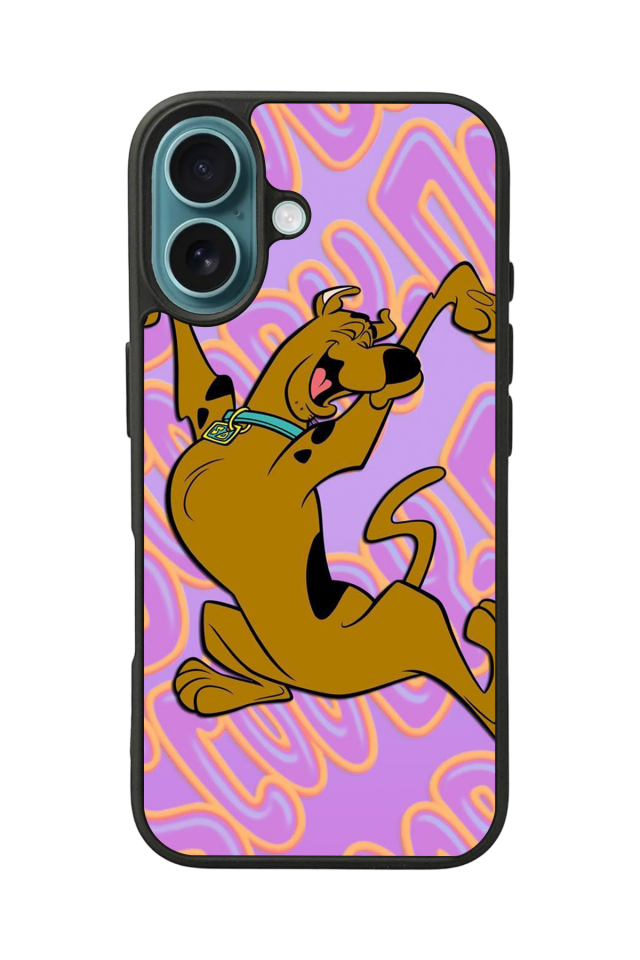 iPhone 16 Uyumlu Scooby Doo Tasarımlı Glossy Premium Kılıf