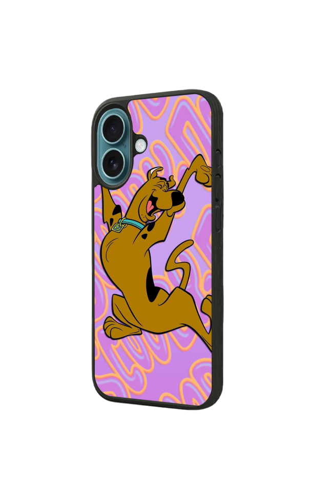 iPhone 16 Uyumlu Scooby Doo Tasarımlı Glossy Premium Kılıf