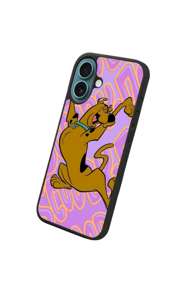 iPhone 16 Uyumlu Scooby Doo Tasarımlı Glossy Premium Kılıf
