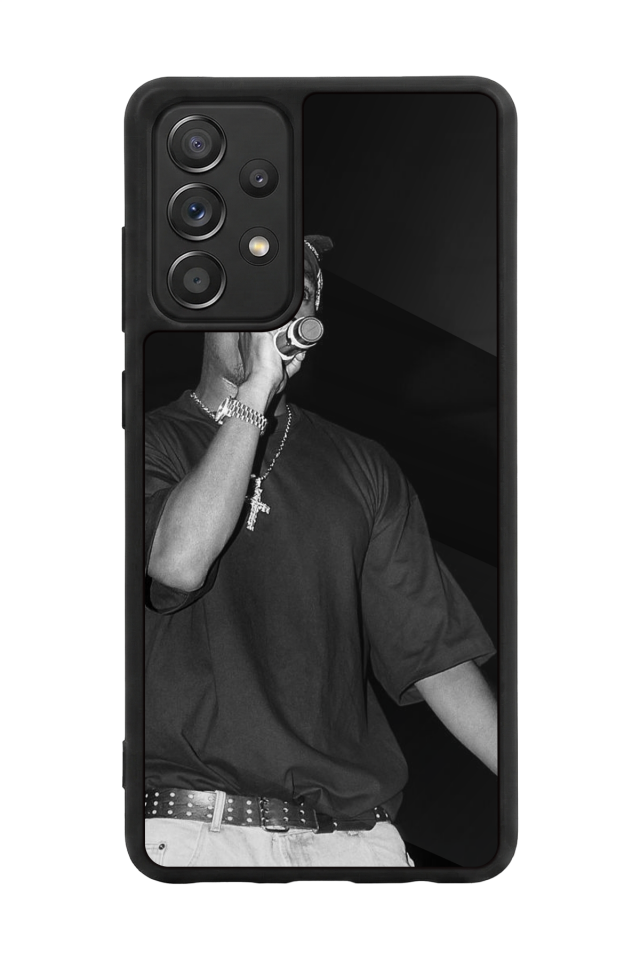 Samsung Galaxy A72 Uyumlu Tupac Tasarımlı Glossy Premium Kılıf