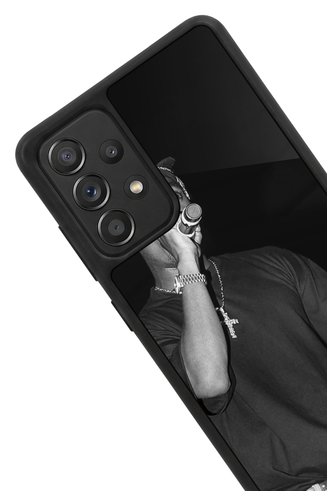 Samsung Galaxy A72 Uyumlu Tupac Tasarımlı Glossy Premium Kılıf