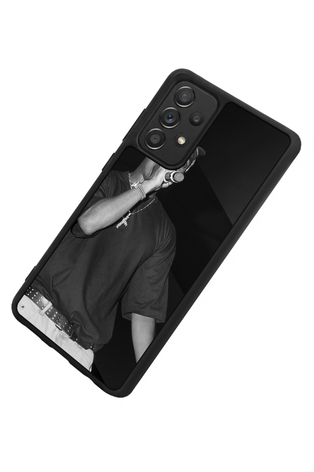 Samsung Galaxy A72 Uyumlu Tupac Tasarımlı Glossy Premium Kılıf