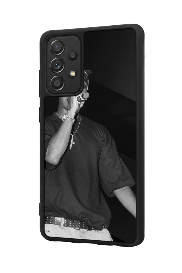 Samsung Galaxy A72 Uyumlu Tupac Tasarımlı Glossy Premium Kılıf