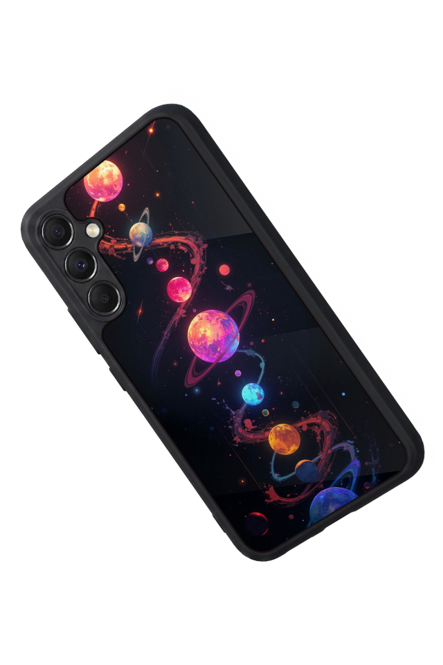 Samsung Galaxy A34 Uyumlu Uzay Tasarımlı Glossy Premium Kılıf