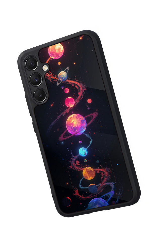 Samsung Galaxy A34 Uyumlu Uzay Tasarımlı Glossy Premium Kılıf