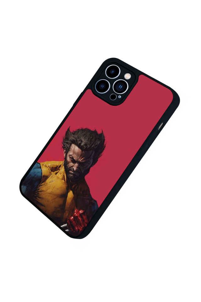 iPhone 12 Pro Max Uyumlu Wolverine Tasarımlı Glossy Premium Kılıf
