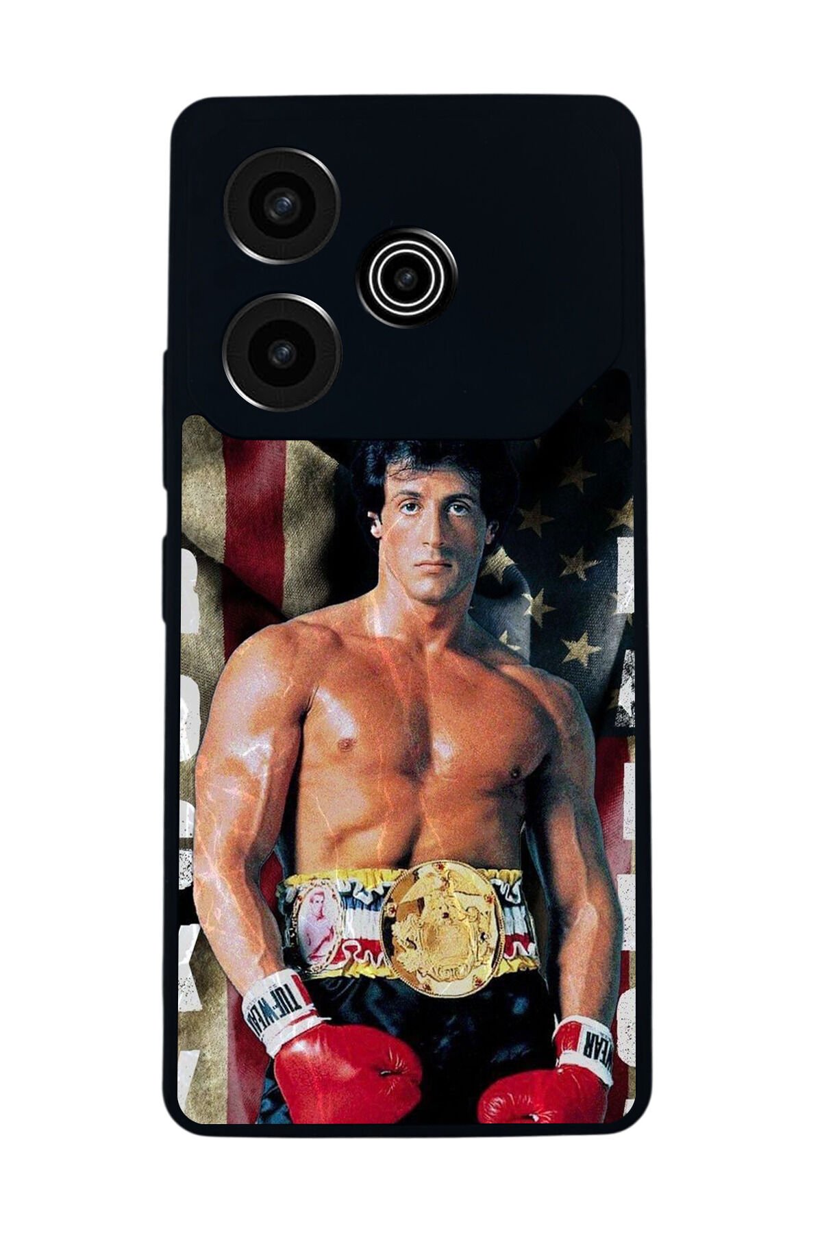 Tecno Pova 6 Uyumlu Rocky Tasarımlı Glossy Premium Kılıf