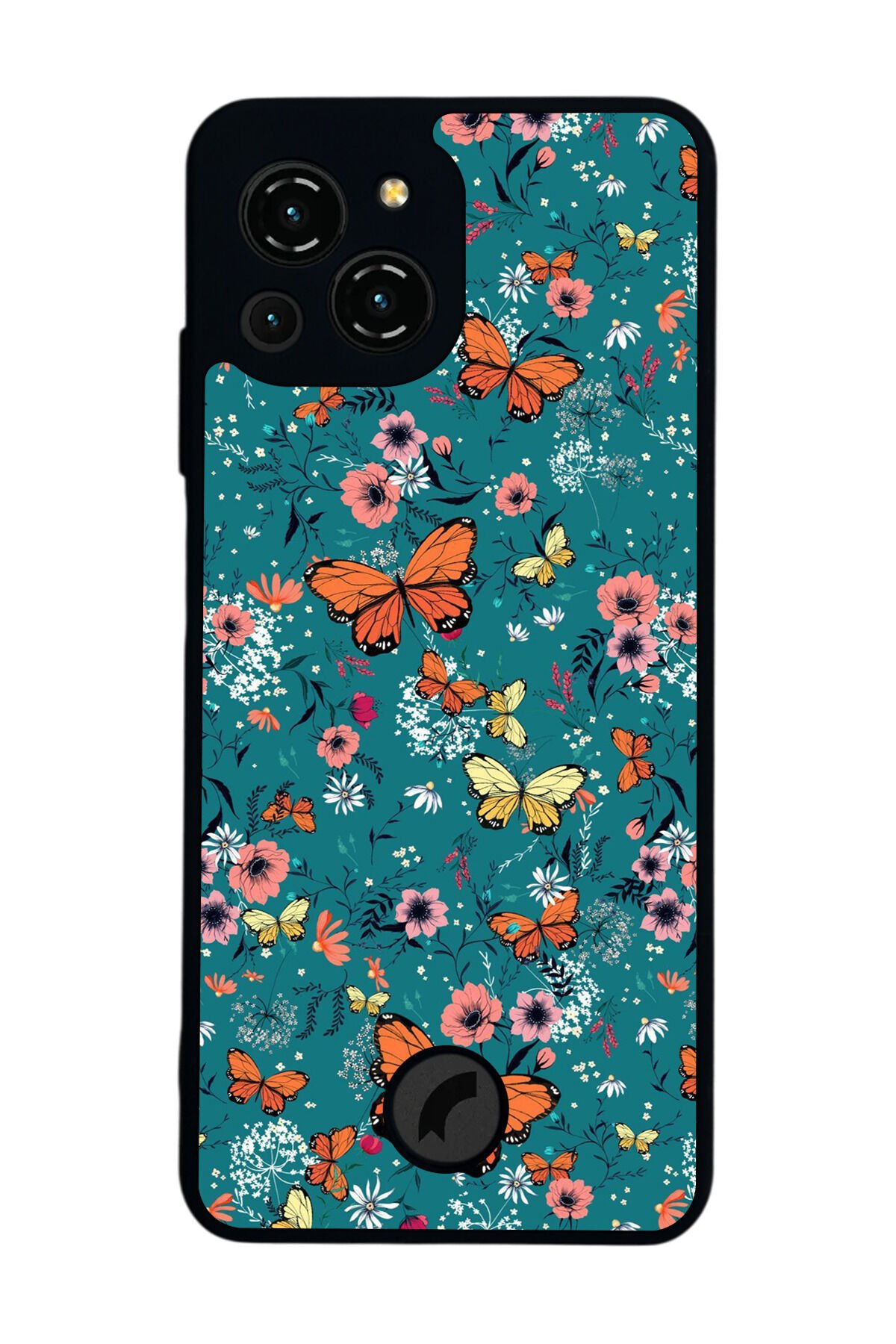Reeder S23 Pro Max Uyumlu Floral Tasarımlı Glossy Premium Kılıf