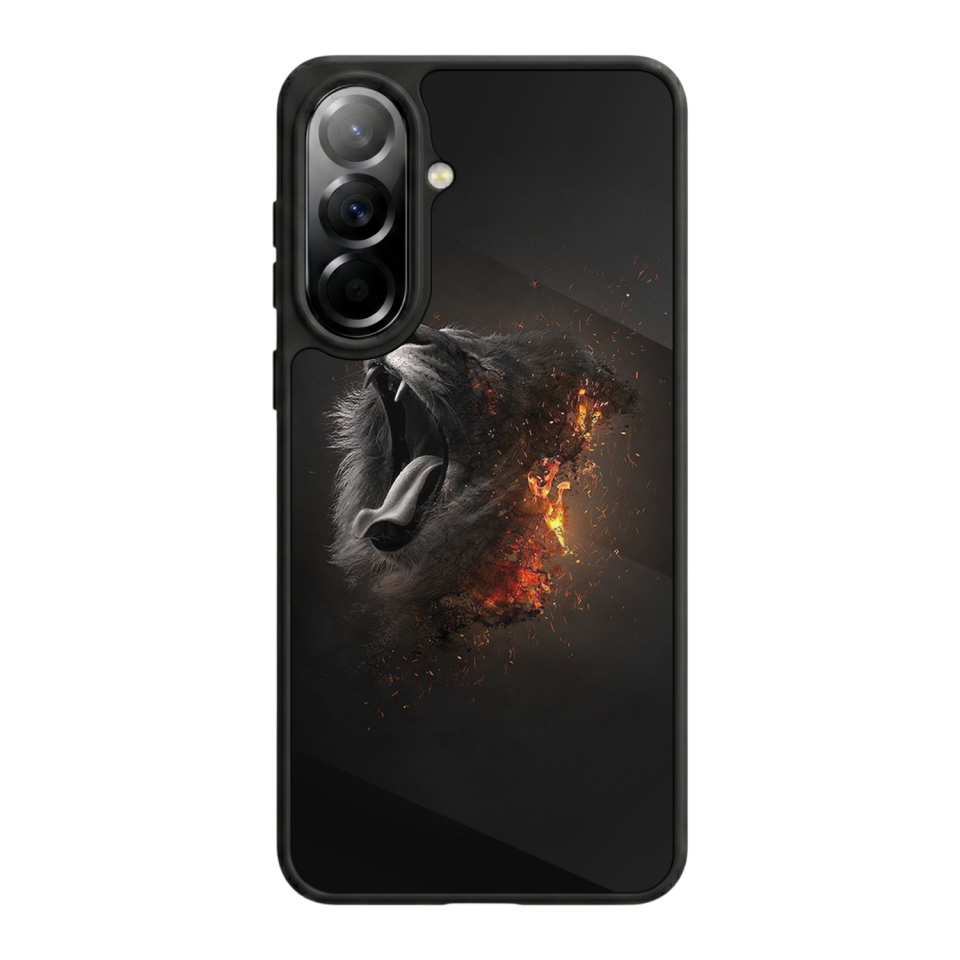 Samsung Galaxy A57 Uyumlu Aslan Tasarımlı Glossy Premium Kılıf