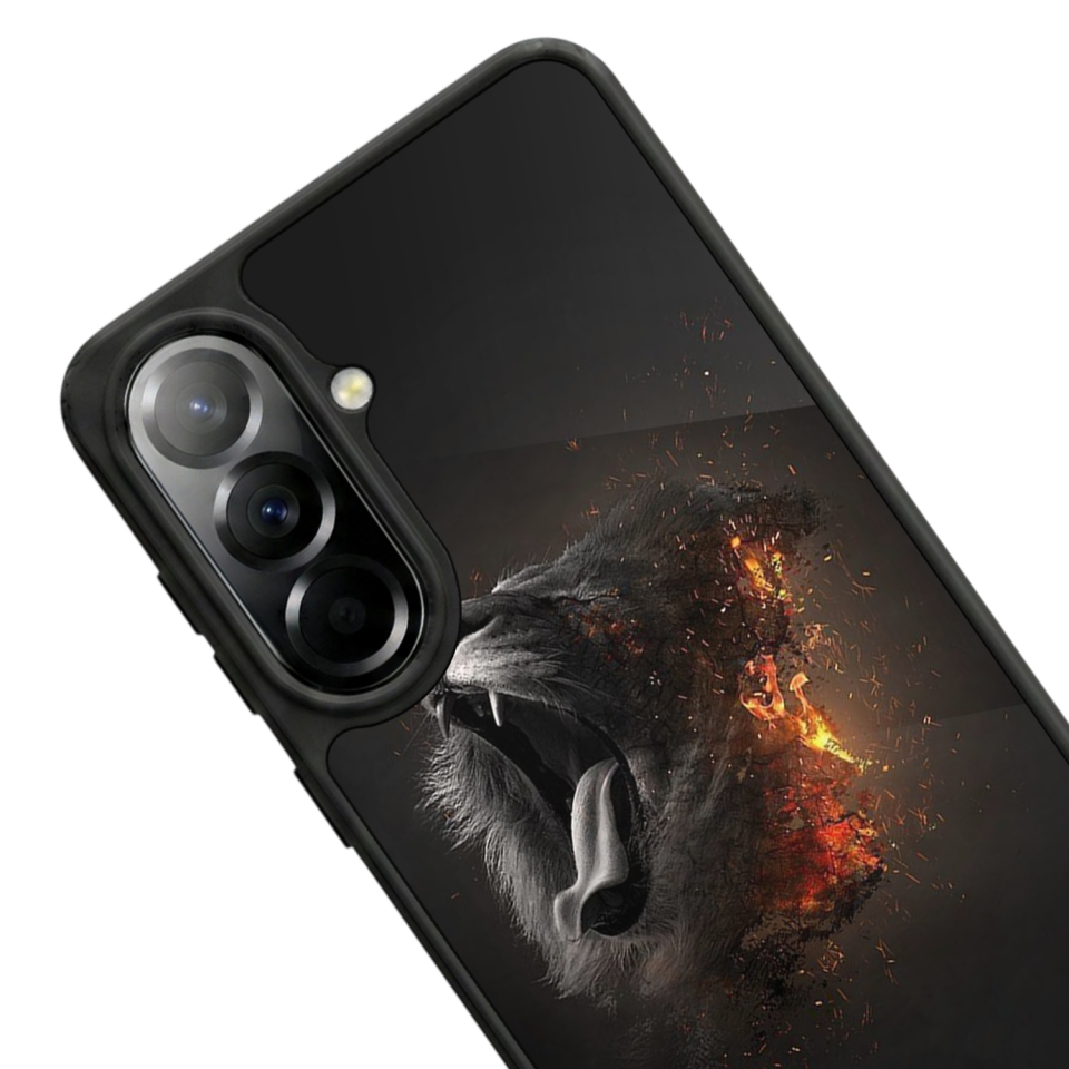 Samsung Galaxy A57 Uyumlu Aslan Tasarımlı Glossy Premium Kılıf