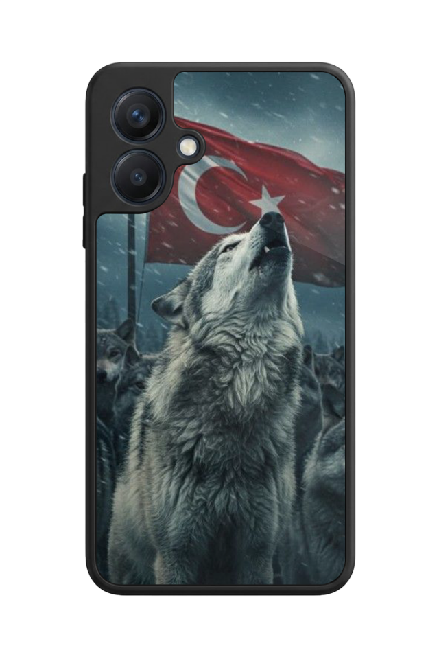 Samsung Galaxy A07 Uyumlu Bozkurt Tasarımlı Glossy Premium Kılıf