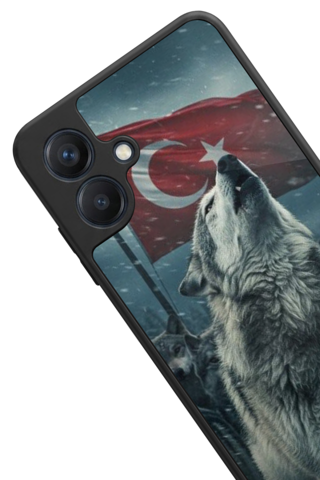 Samsung Galaxy A07 Uyumlu Bozkurt Tasarımlı Glossy Premium Kılıf