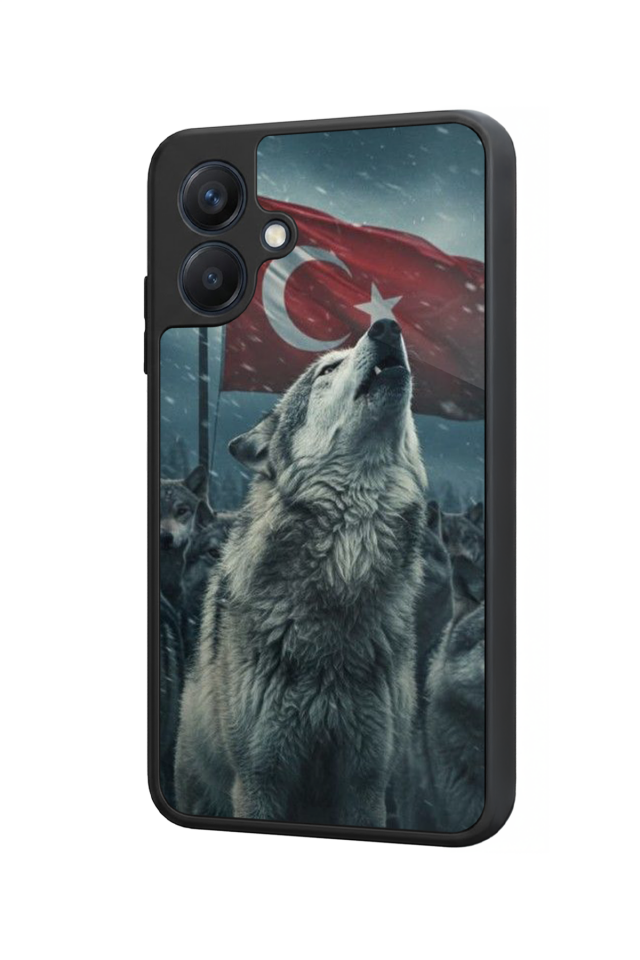Samsung Galaxy A07 Uyumlu Bozkurt Tasarımlı Glossy Premium Kılıf