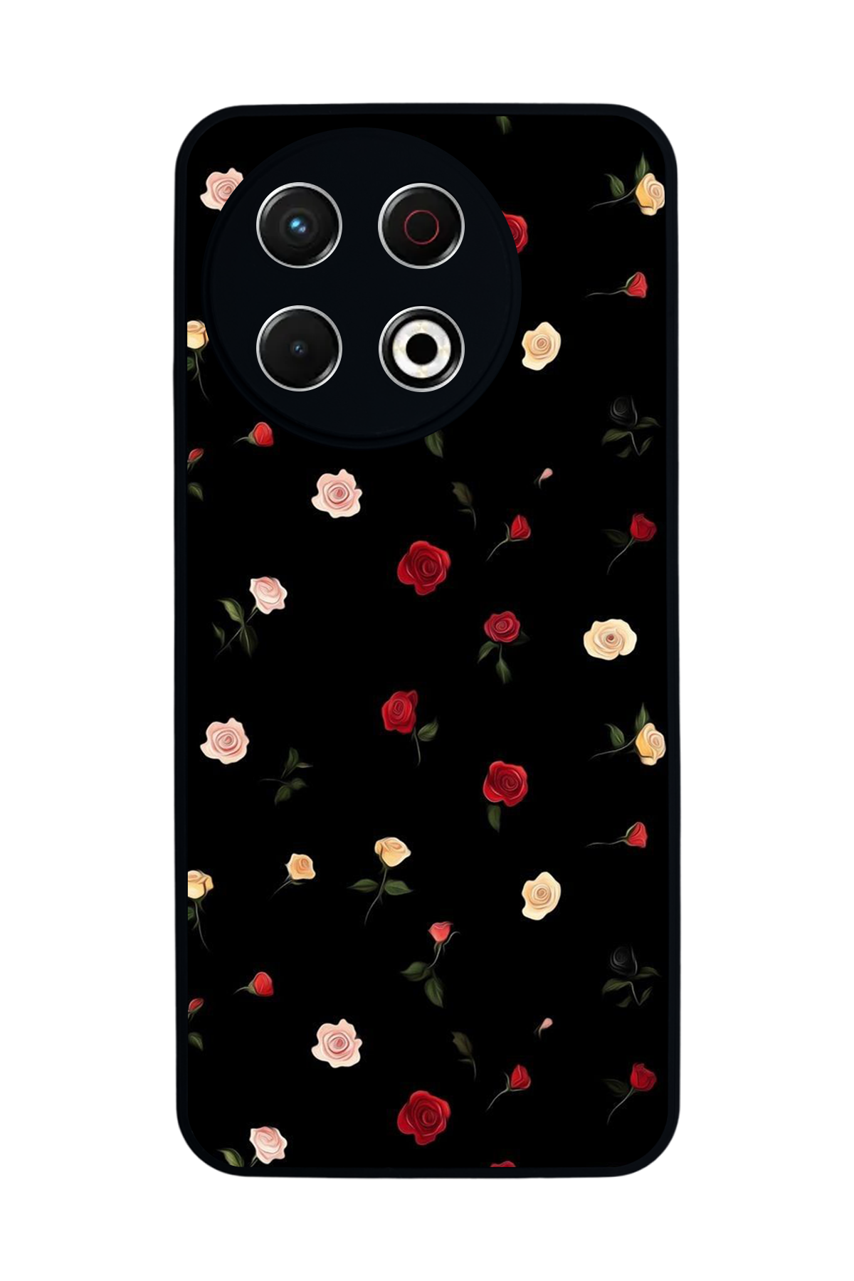Tecno Spark 30 Pro Uyumlu Floral Tasarımlı Glossy Premium Kılıf