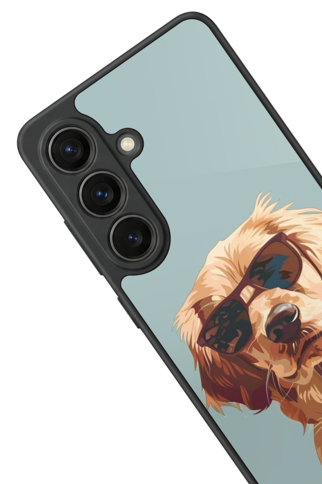 Samsung Galaxy S26 Uyumlu Golden Kopek Tasarımlı Glossy Premium Kılıf