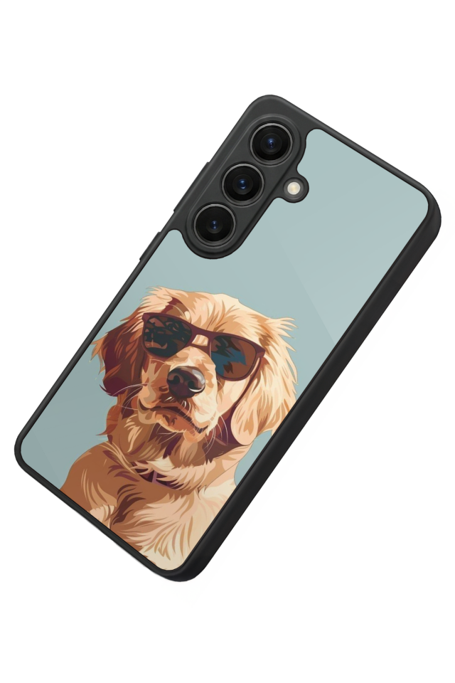 Samsung Galaxy S26 Uyumlu Golden Kopek Tasarımlı Glossy Premium Kılıf