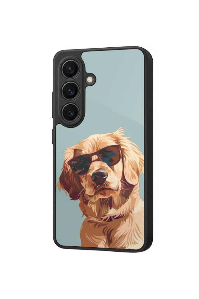 Samsung Galaxy S26 Uyumlu Golden Kopek Tasarımlı Glossy Premium Kılıf