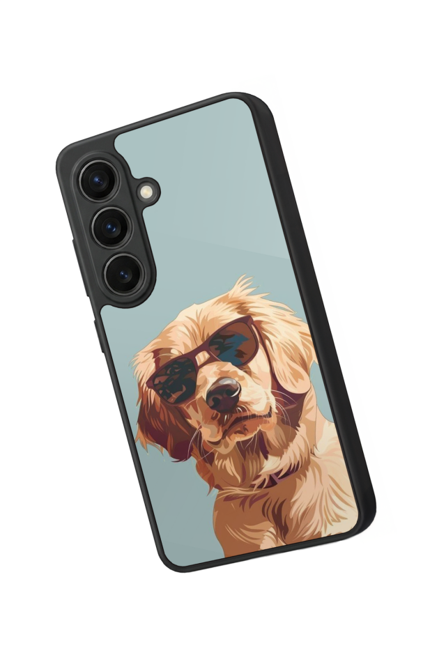 Samsung Galaxy S26 Uyumlu Golden Kopek Tasarımlı Glossy Premium Kılıf