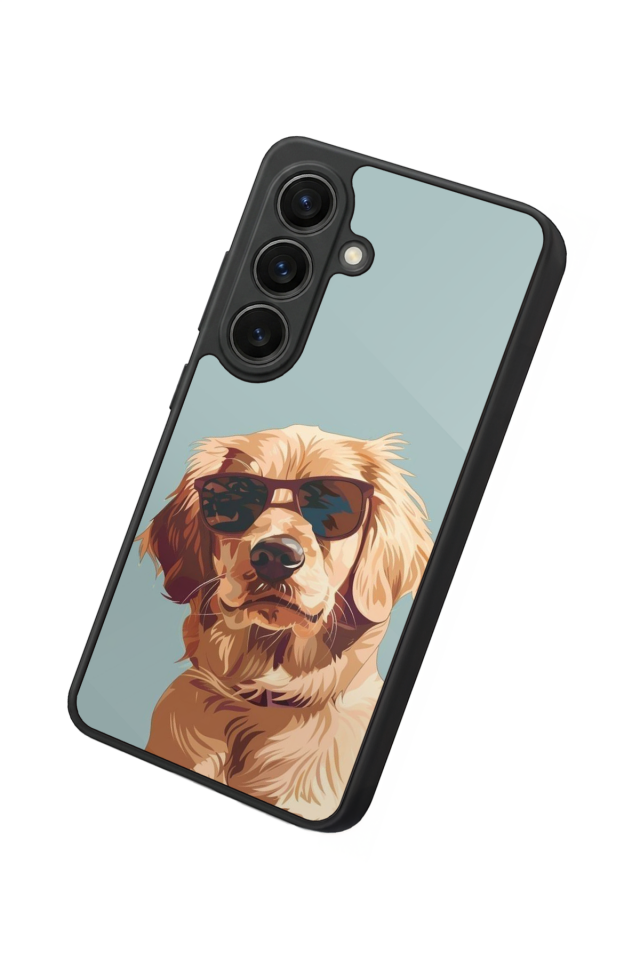 Samsung Galaxy S26 Uyumlu Golden Kopek Tasarımlı Glossy Premium Kılıf