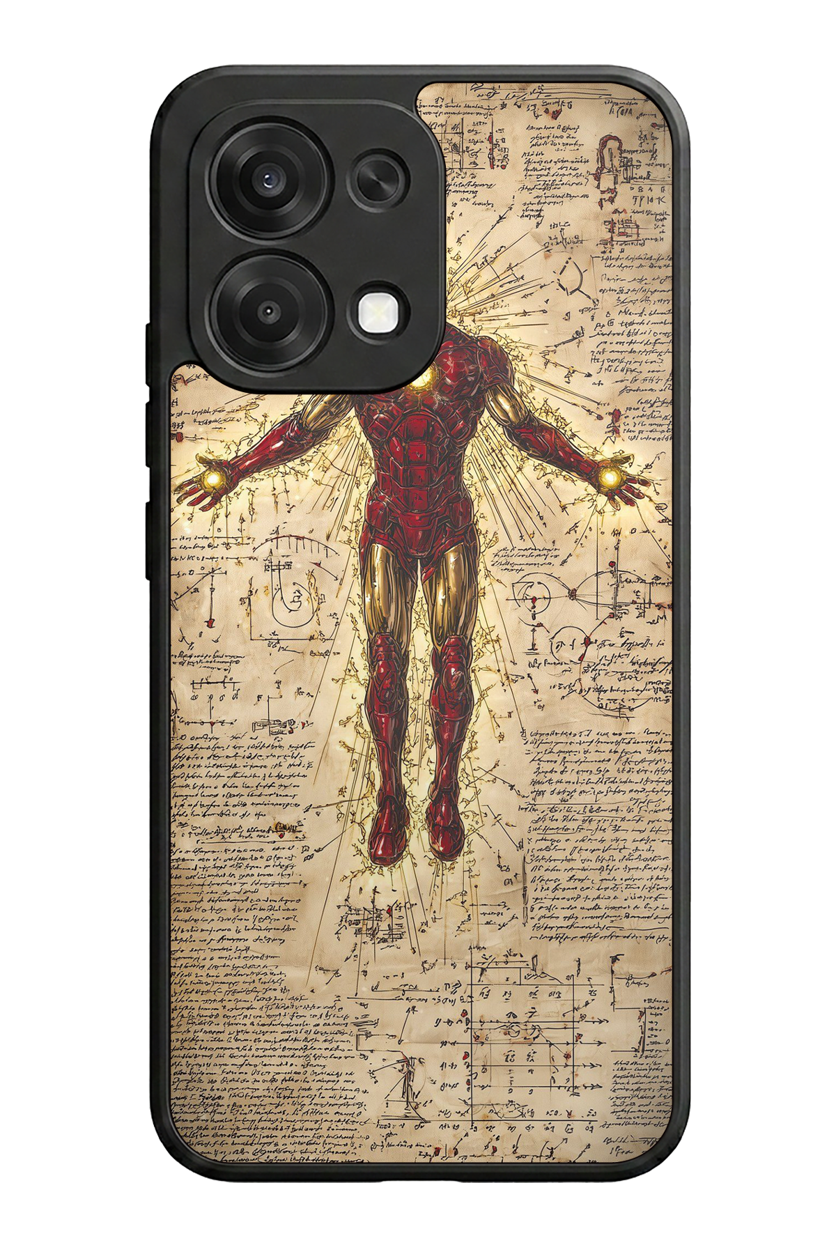 Oppo A6 Pro Uyumlu  Iron Man ( Demir Adam ) Tasarımlı Glossy Premium Kılıf