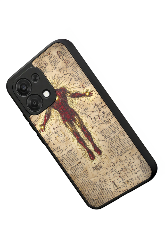 Oppo A6 Pro Uyumlu  Iron Man ( Demir Adam ) Tasarımlı Glossy Premium Kılıf