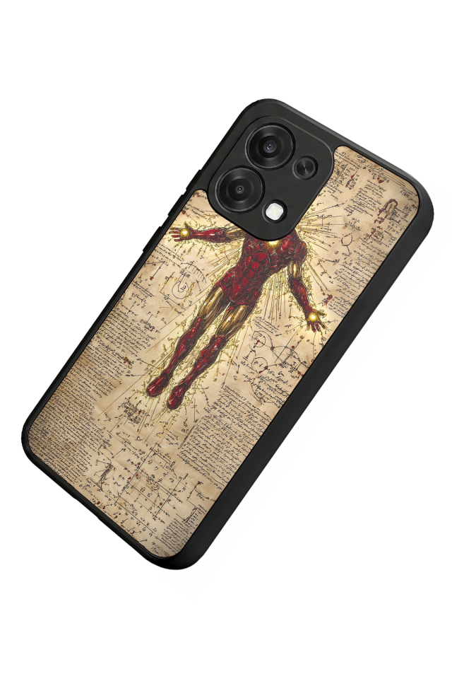 Oppo A6 Pro Uyumlu  Iron Man ( Demir Adam ) Tasarımlı Glossy Premium Kılıf