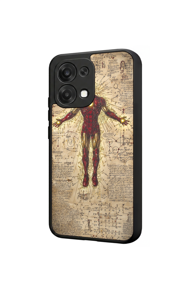Oppo A6 Pro Uyumlu  Iron Man ( Demir Adam ) Tasarımlı Glossy Premium Kılıf