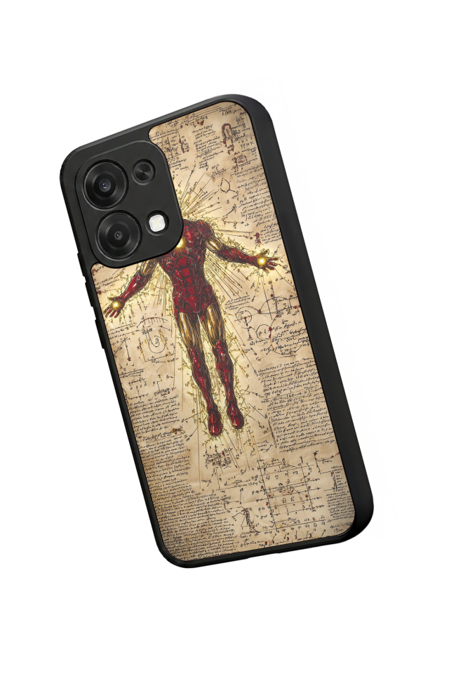 Oppo A6 Pro Uyumlu  Iron Man ( Demir Adam ) Tasarımlı Glossy Premium Kılıf