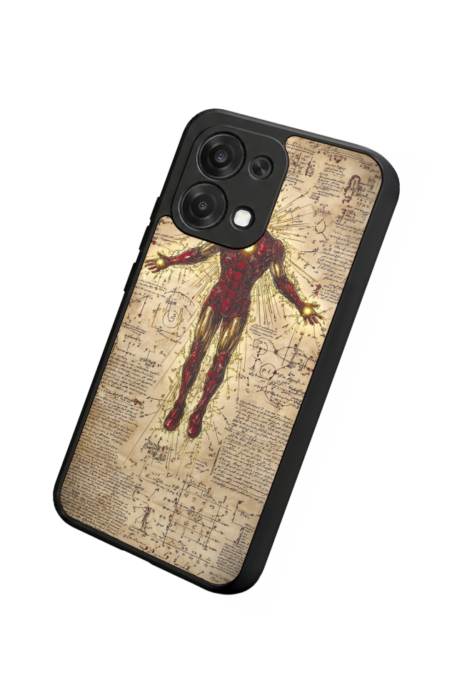 Oppo A6 Pro Uyumlu  Iron Man ( Demir Adam ) Tasarımlı Glossy Premium Kılıf