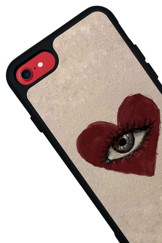 iPhone 7 Uyumlu Kalp Love Tasarımlı Glossy Premium Kılıf