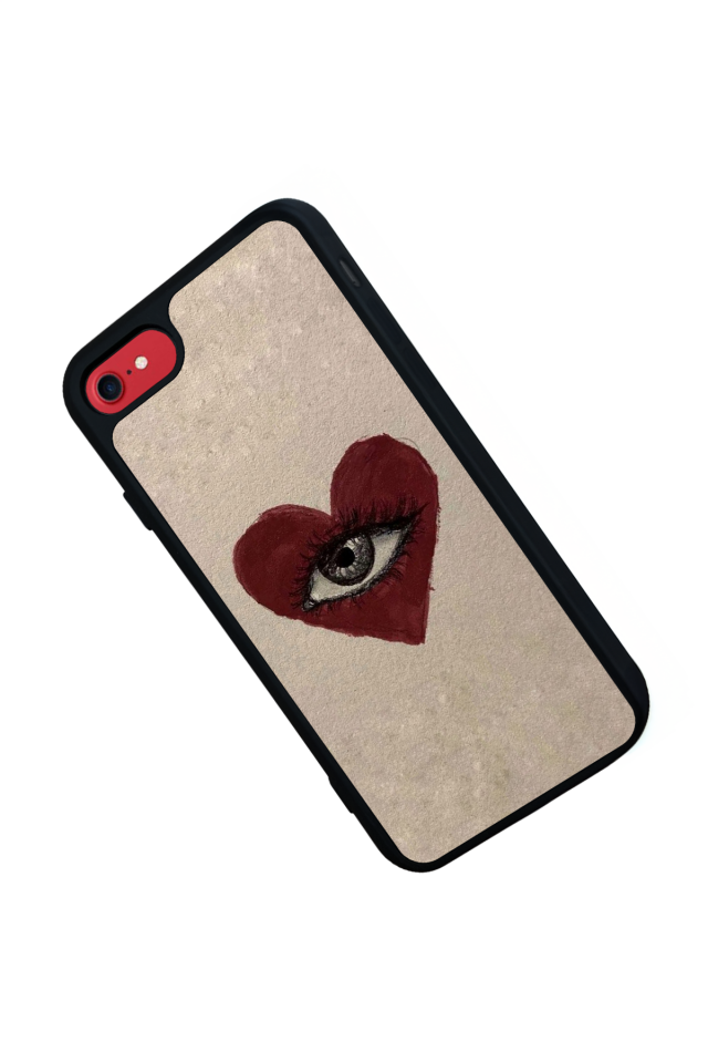 iPhone 7 Uyumlu Kalp Love Tasarımlı Glossy Premium Kılıf