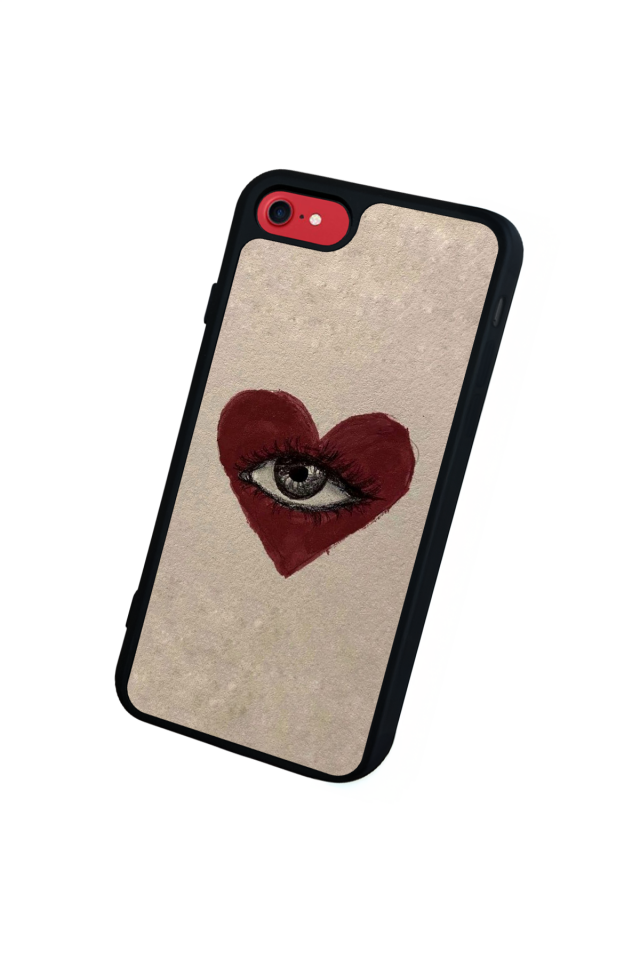 iPhone 7 Uyumlu Kalp Love Tasarımlı Glossy Premium Kılıf
