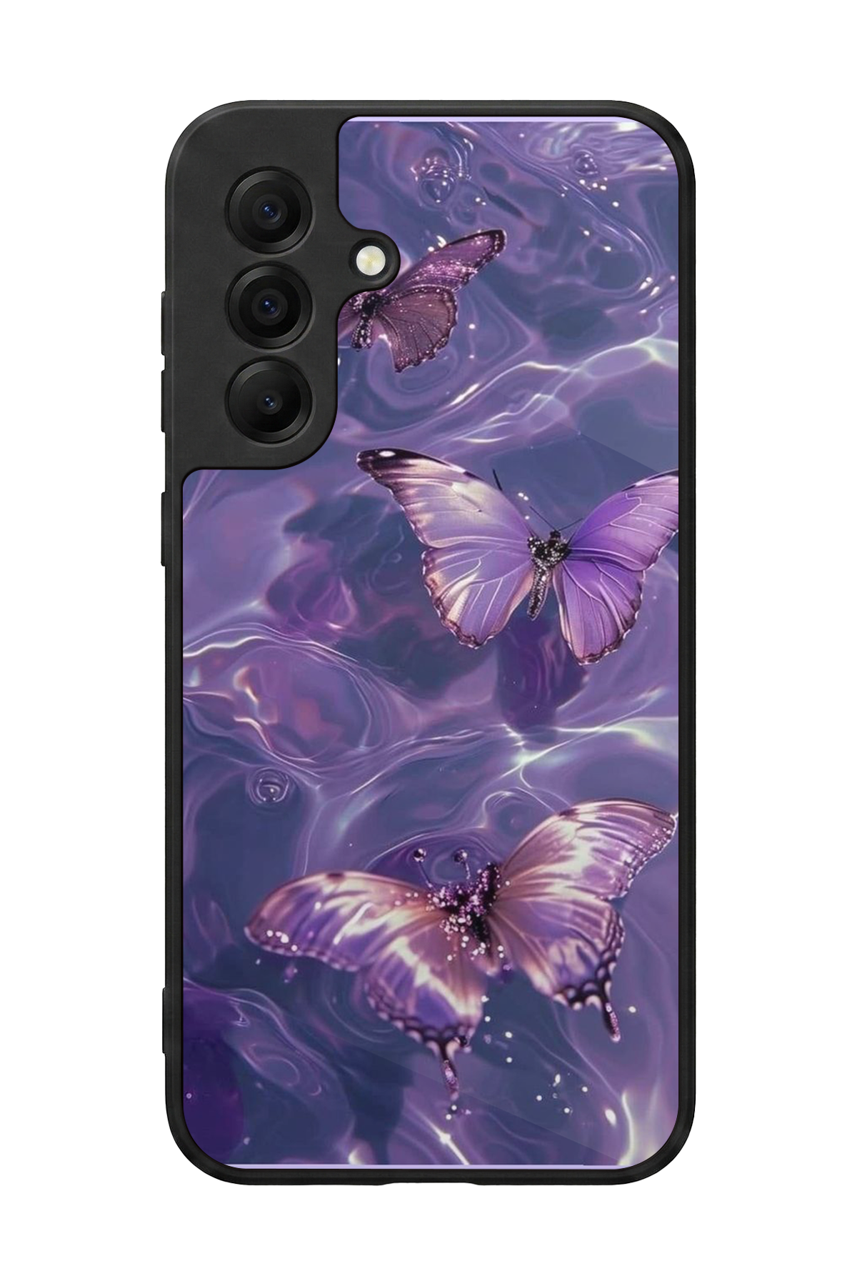 Samsung Galaxy A17 Uyumlu Kelebek Tasarımlı Glossy Premium Kılıf