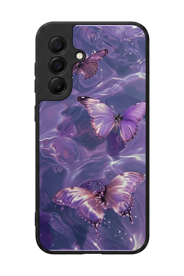 Samsung Galaxy A17 Uyumlu Kelebek Tasarımlı Glossy Premium Kılıf