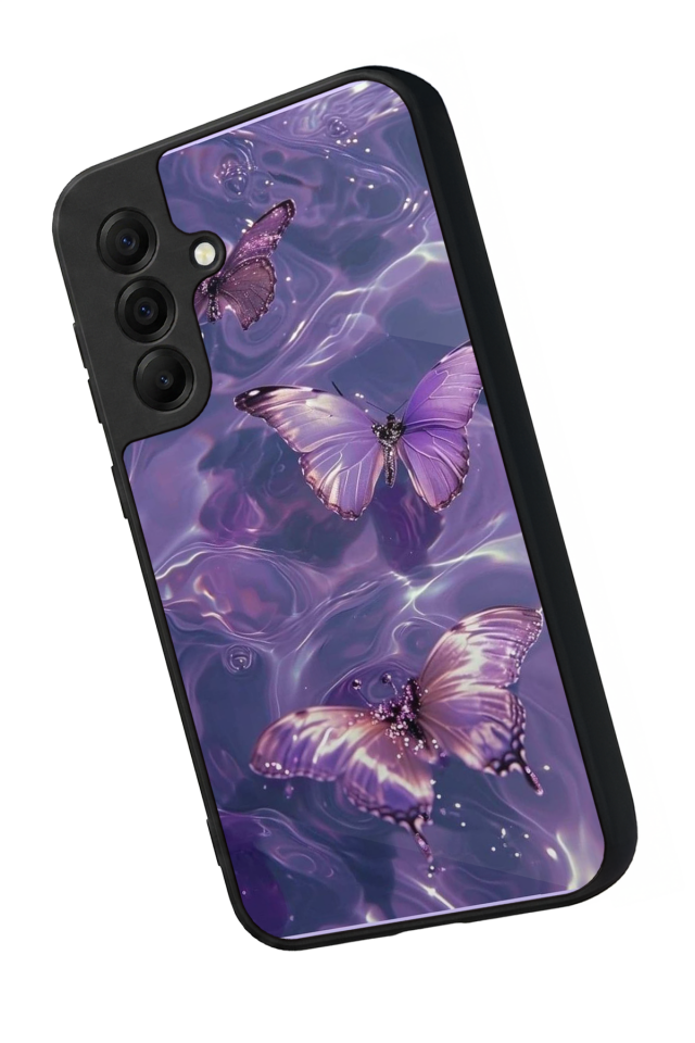 Samsung Galaxy A17 Uyumlu Kelebek Tasarımlı Glossy Premium Kılıf